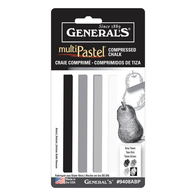 General's MultiPastel (R) Chalk Pencils 36/Pkg-Assorted Colors, 1